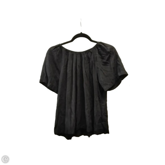 Blouse Short Sleeve By Old Navy In Black, Size: M