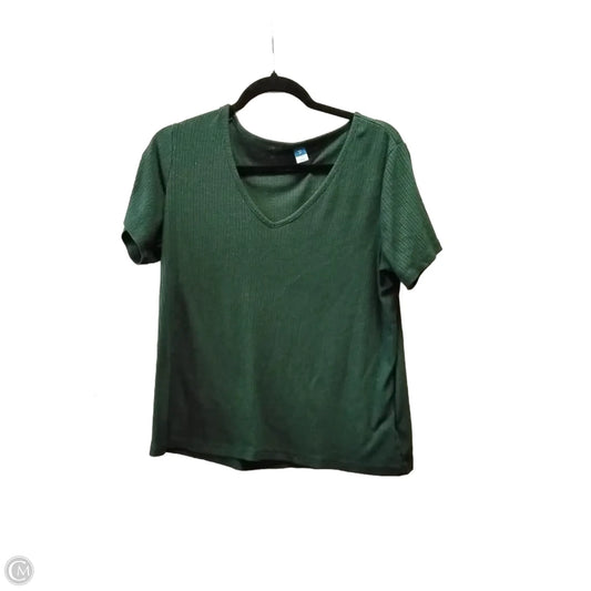 Top Short Sleeve Basic By Old Navy In Green, Size: M