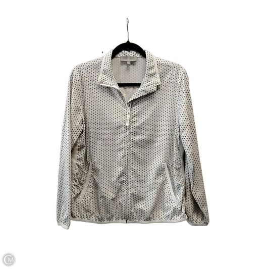 Top Long Sleeve By Talbots In Polkadot Pattern, Size: Mp