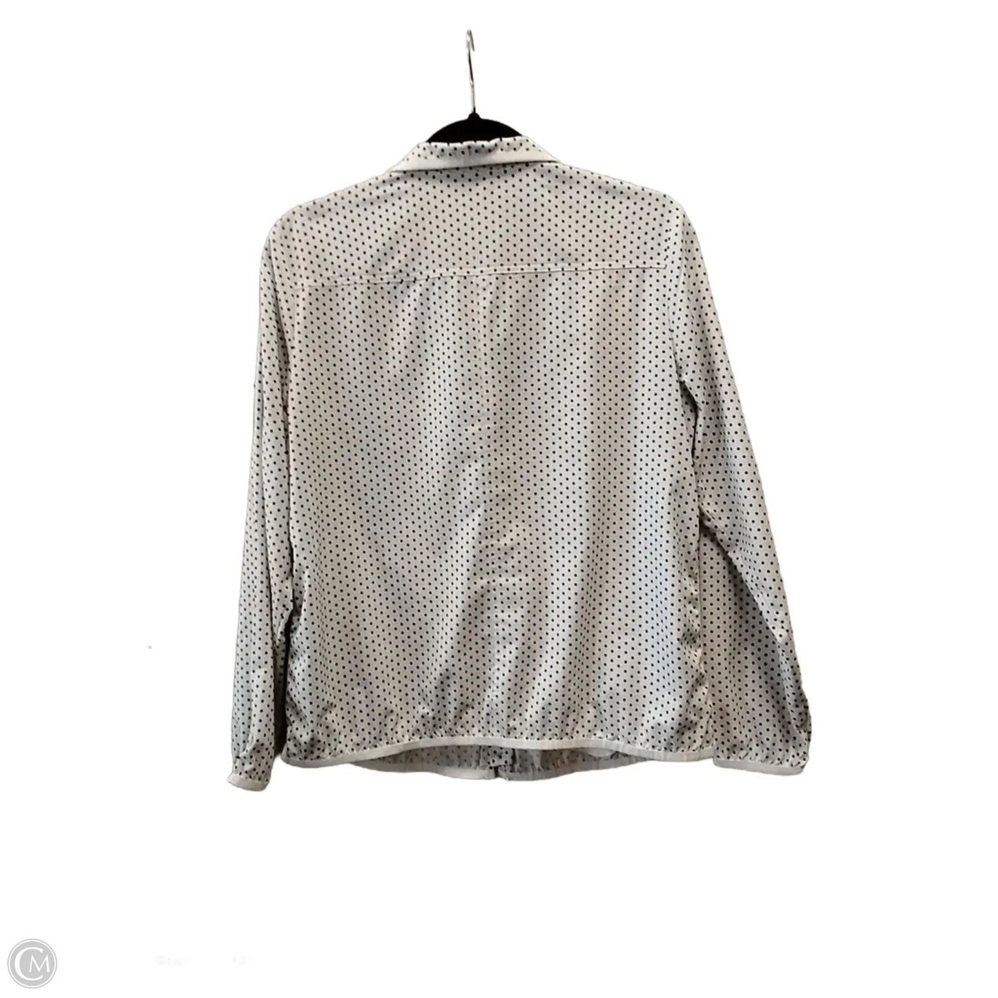 Top Long Sleeve By Talbots In Polkadot Pattern, Size: Mp