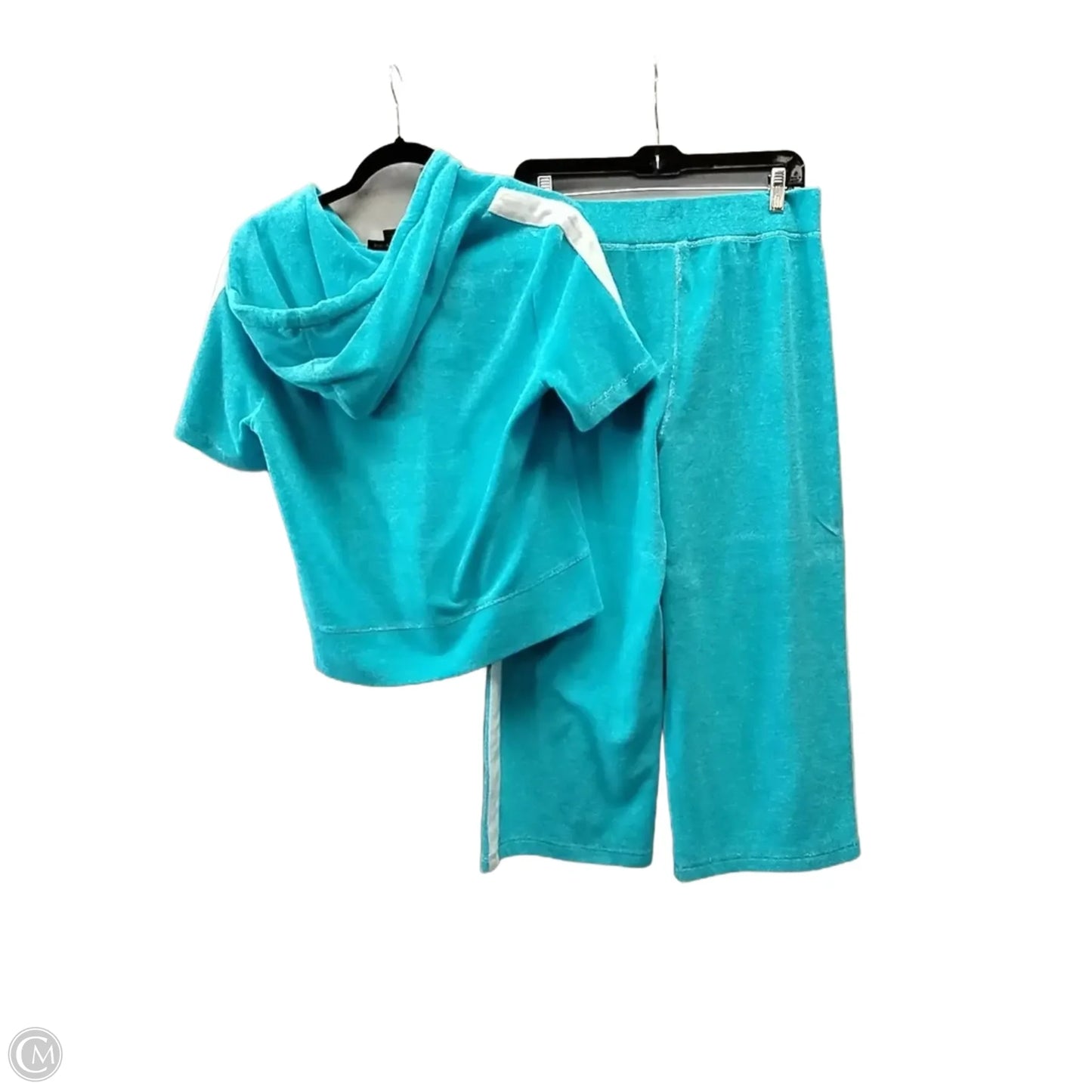 Athletic Pants 2pc By Boston Proper In Blue & White, Size: M