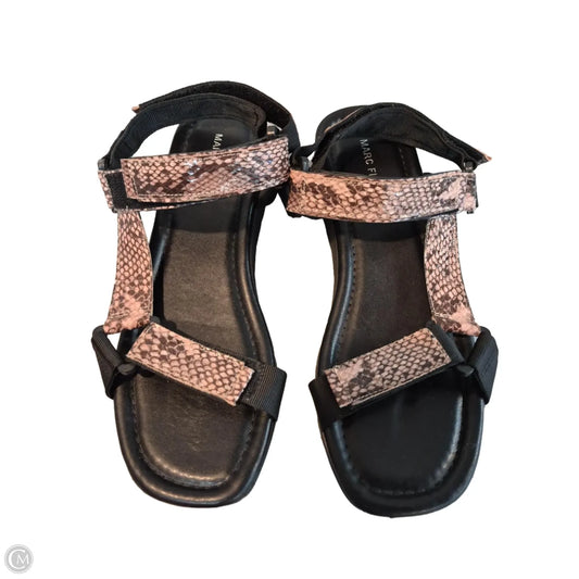 Sandals Flats By Marc Fisher In Snakeskin Print, Size: 9.5