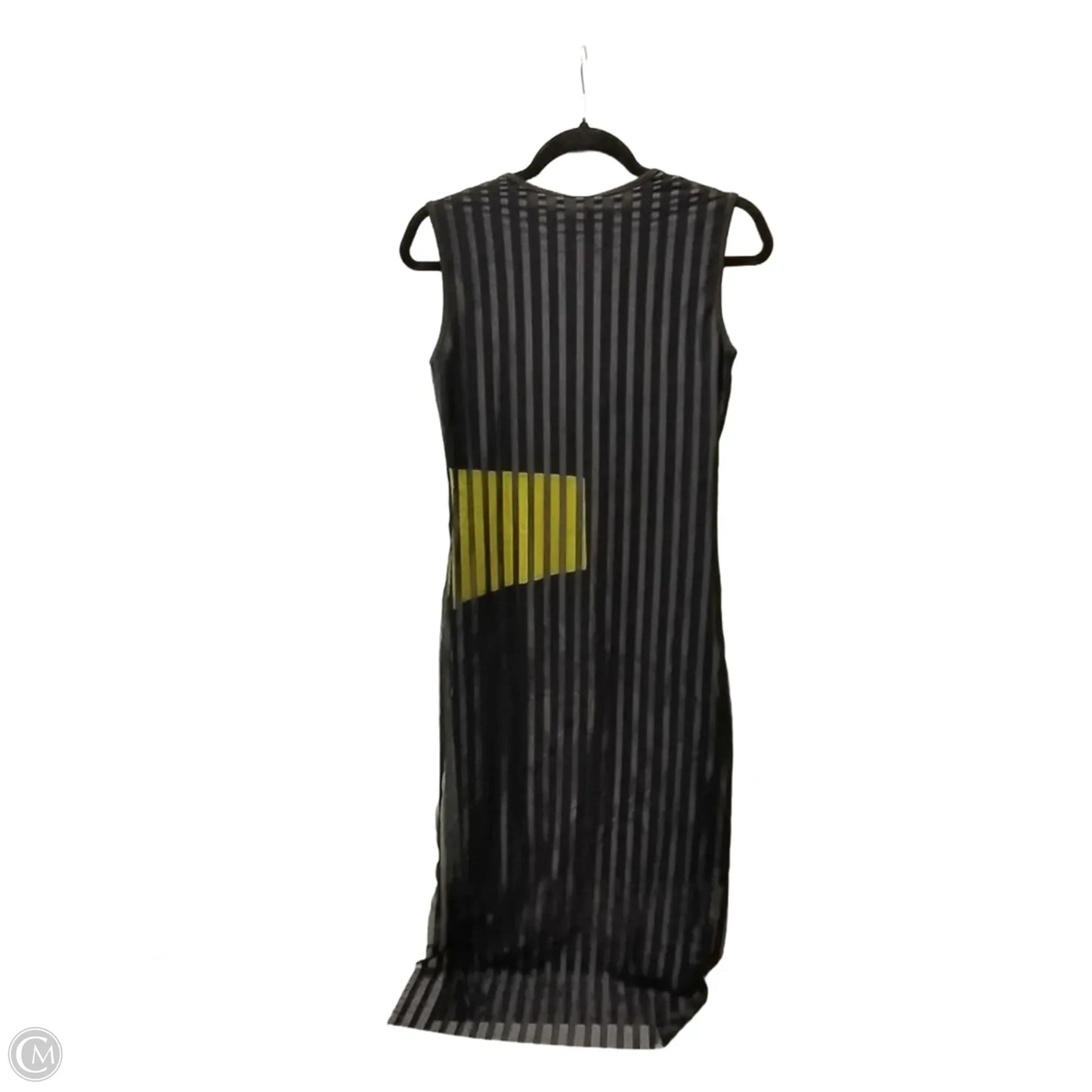 Dress Casual Midi By Cmb In Black & Green, Size: 4