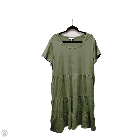 Dress Casual Midi By Time And Tru In Green, Size: 16