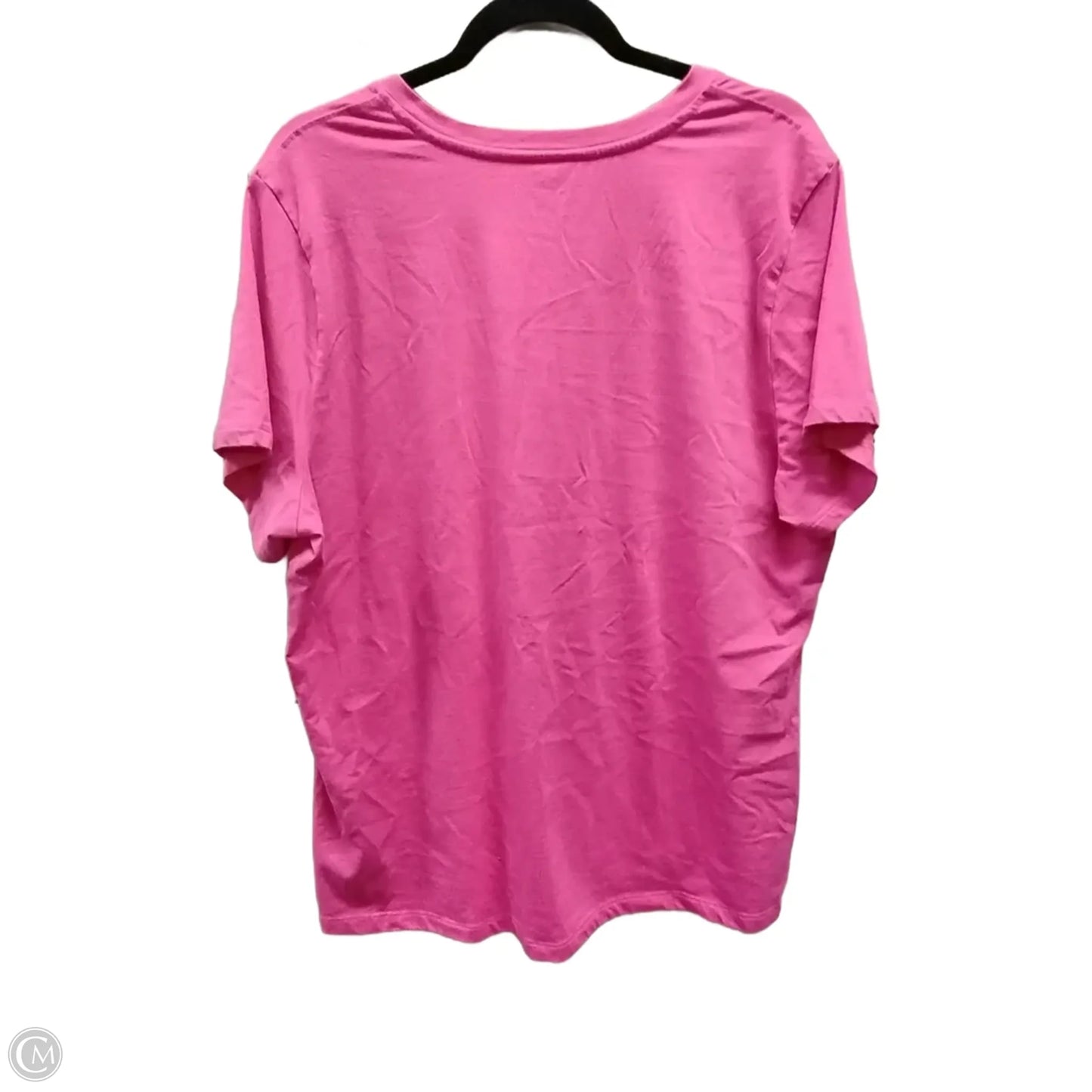 Top Short Sleeve By Calvin Klein In Pink, Size: 1x