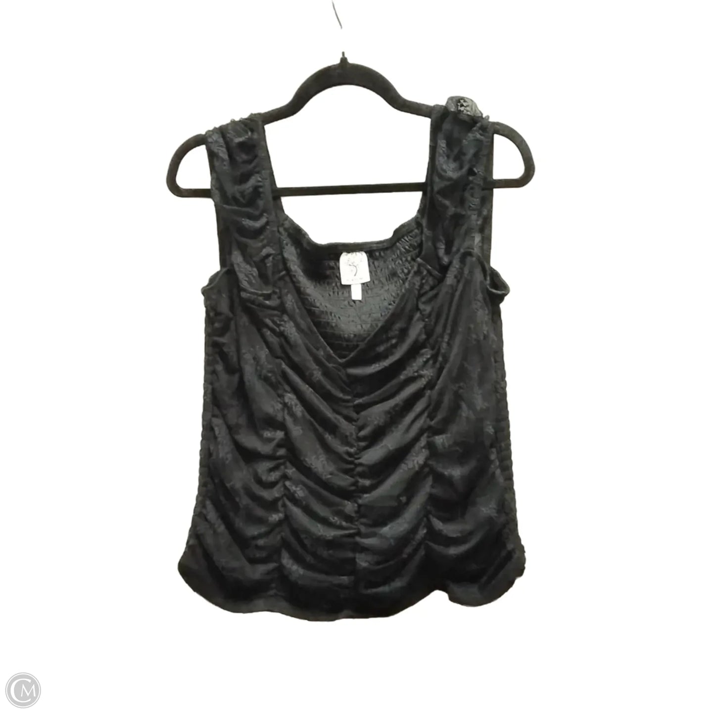 Top Sleeveless By Self Esteem In Black, Size: 2x