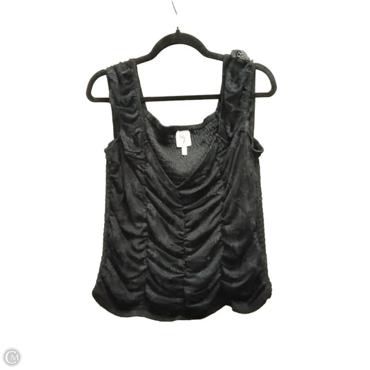 Top Sleeveless By Self Esteem In Black, Size: 2x
