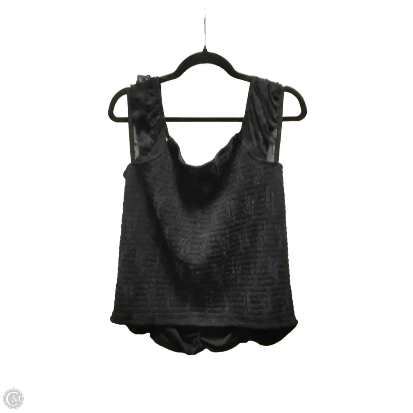 Top Sleeveless By Self Esteem In Black, Size: 2x