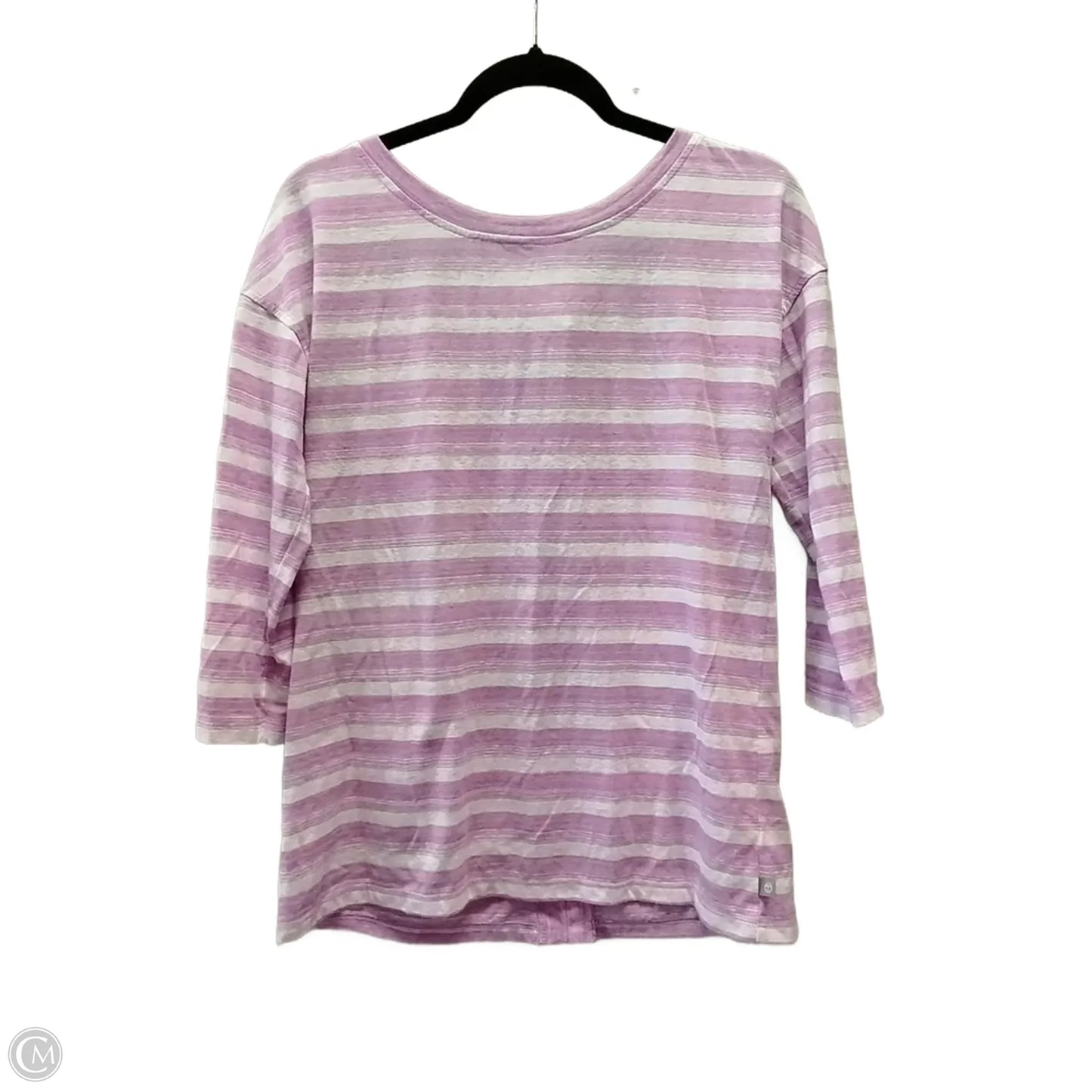Top Long Sleeve By Talbots In Striped Pattern, Size: S
