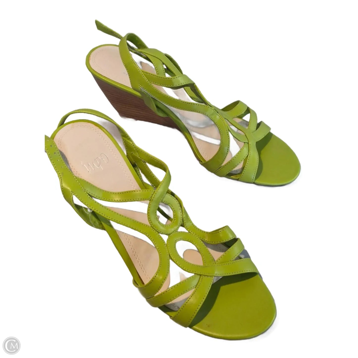 Shoes Heels Wedge By Impo In Green, Size: 9