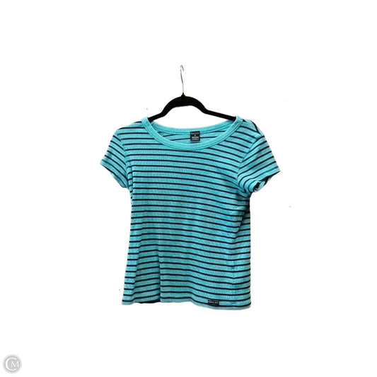 Top Short Sleeve By Nautica In Striped Pattern, Size: L