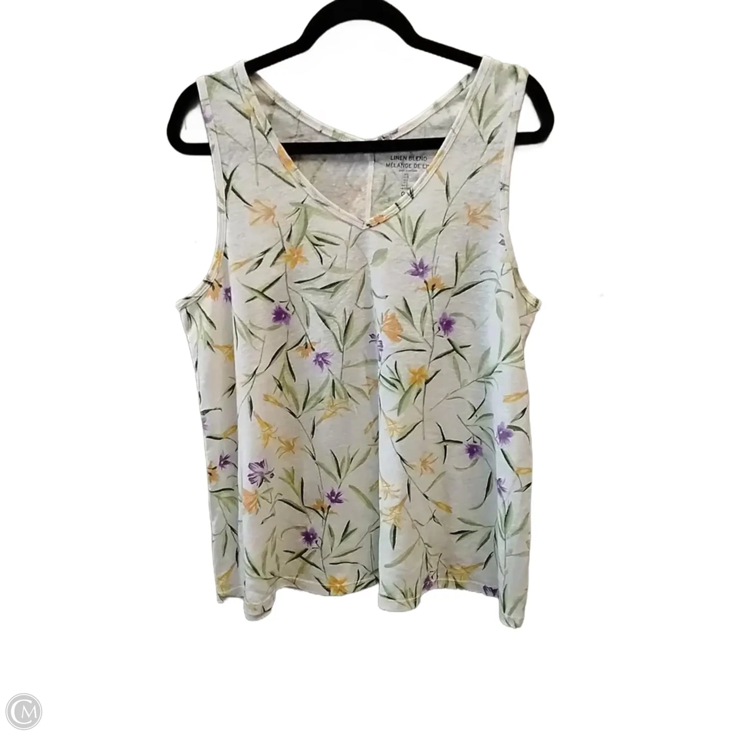 Tank Top By Gap In Floral Print, Size: L