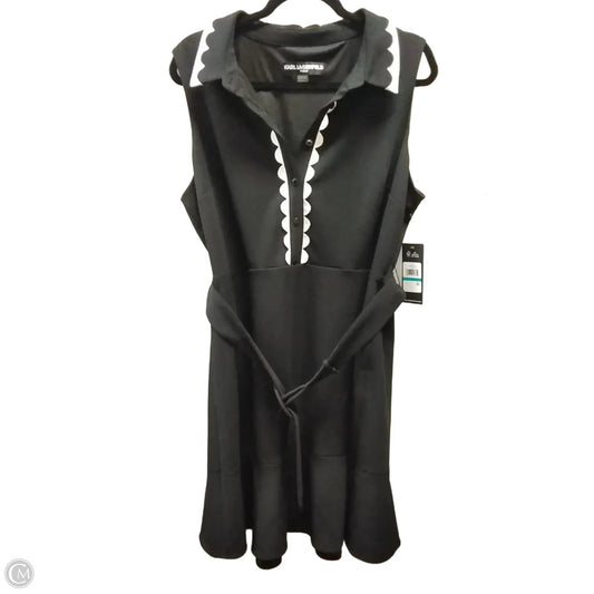 Dress Designer By Karl Lagerfeld In Black, Size: 16