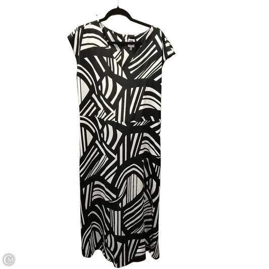 Dress Casual Maxi By Anne Klein In Black & White, Size: 16