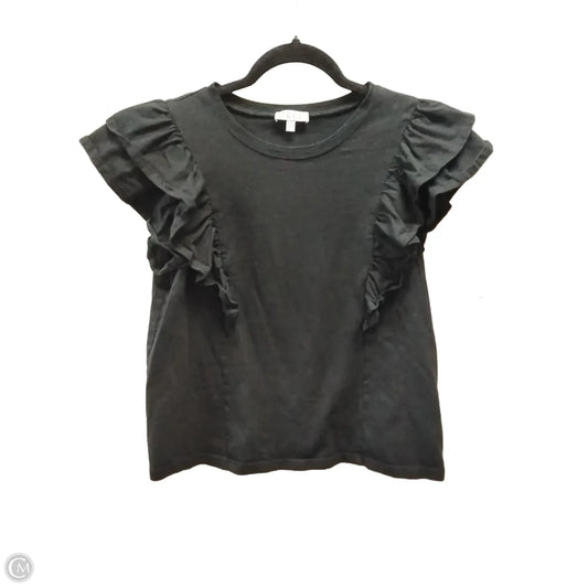 Top Short Sleeve By Tcec In Black, Size: L