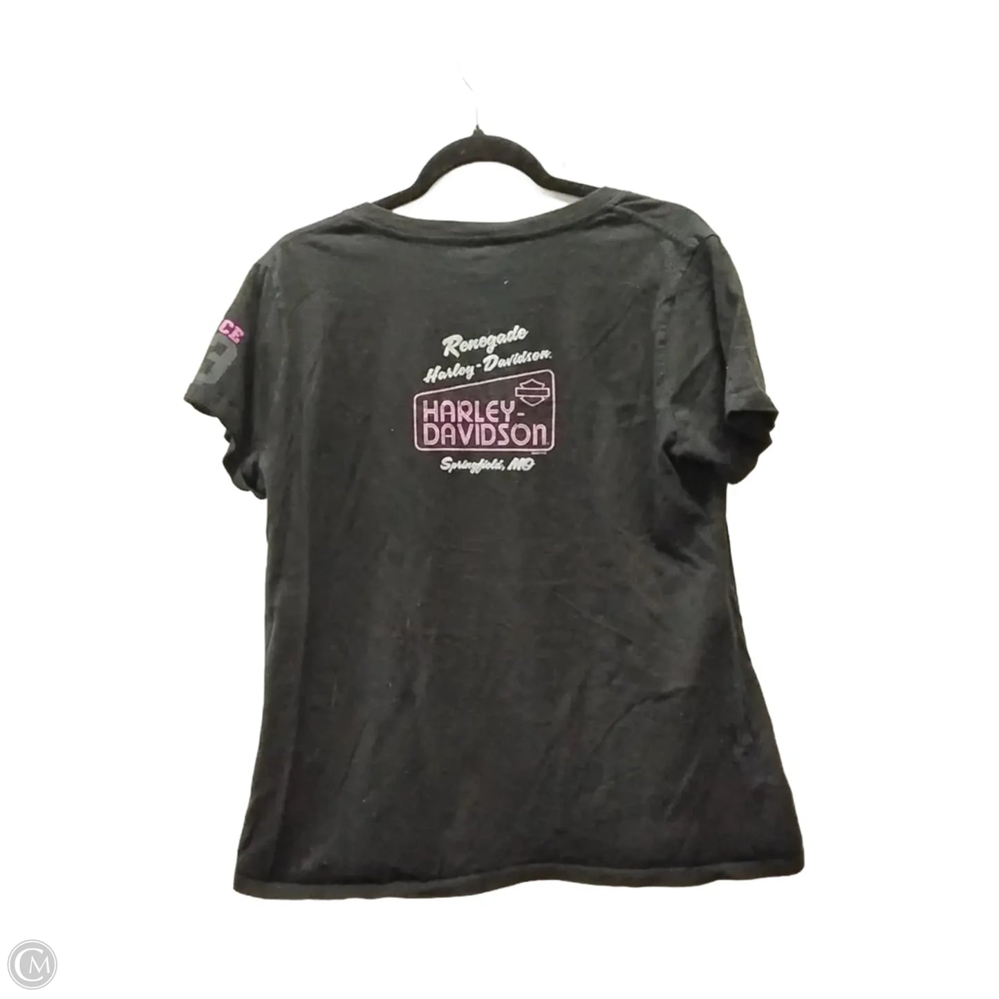 Top Short Sleeve By Harley Davidson In Black, Size: Xl