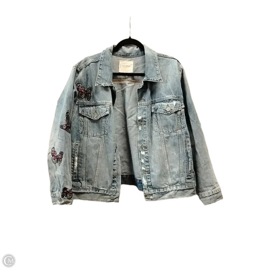 Jacket Denim By Lucky Brand In Blue Denim, Size: Xl
