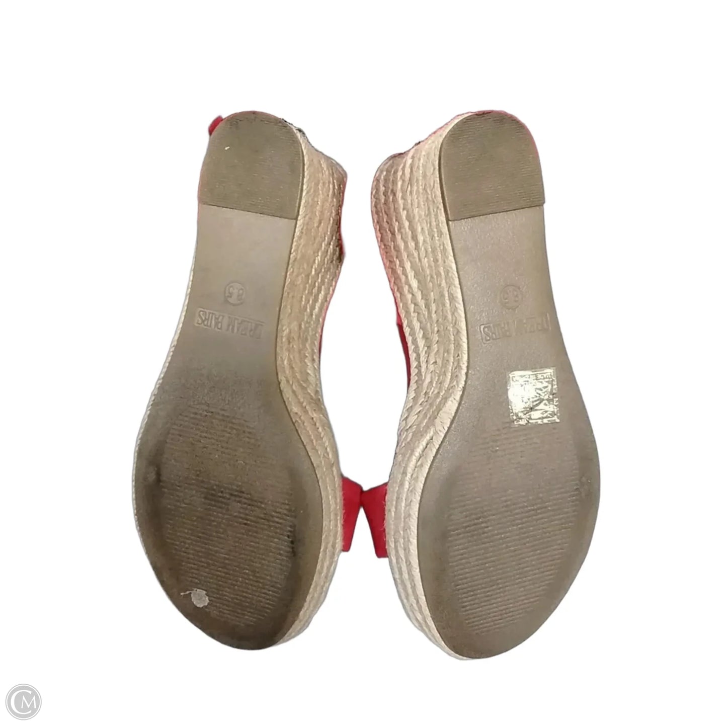 Sandals Heels Wedge By Dream Pairs In Red, Size: 8.5