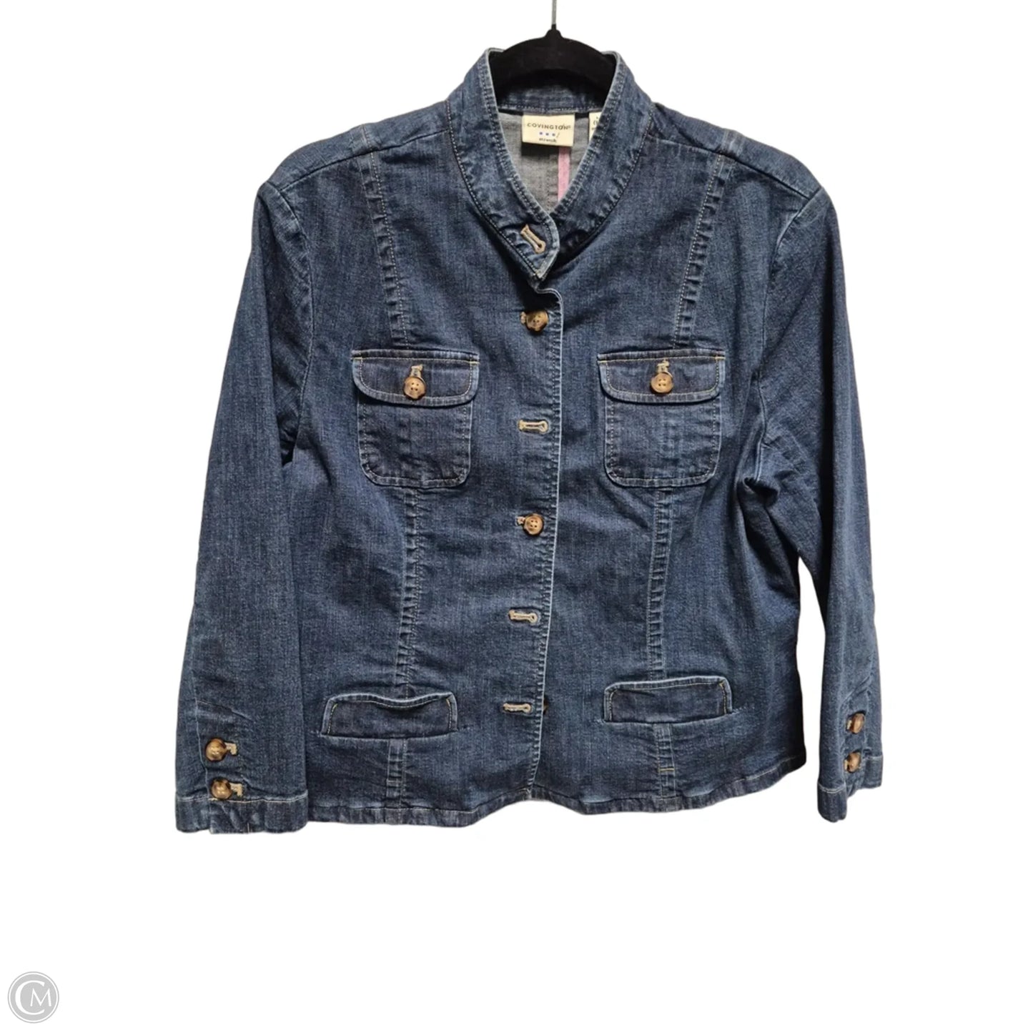 Jacket Denim By Covington In Blue Denim, Size: L