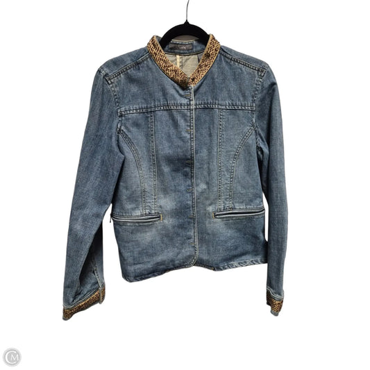 Jacket Denim By Liz Claiborne In Blue Denim, Size: L