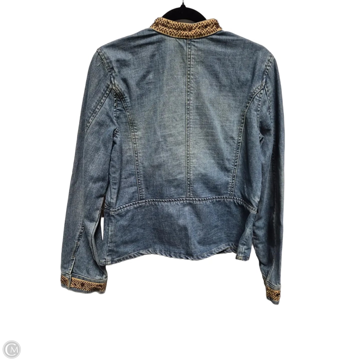 Jacket Denim By Liz Claiborne In Blue Denim, Size: L