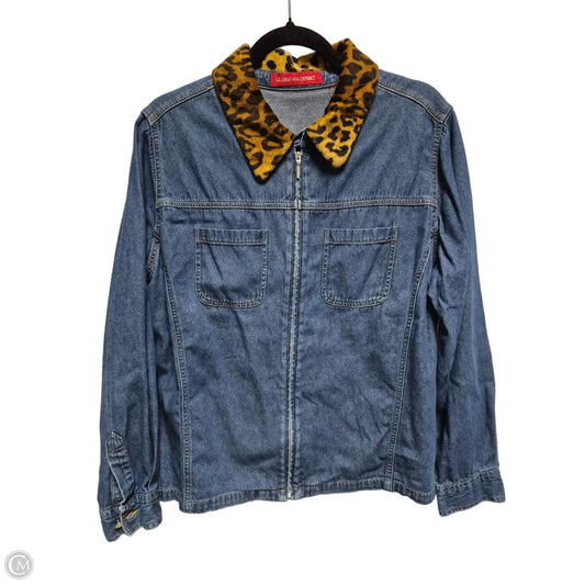 Jacket Denim By Gloria Vanderbilt In Blue Denim, Size: L