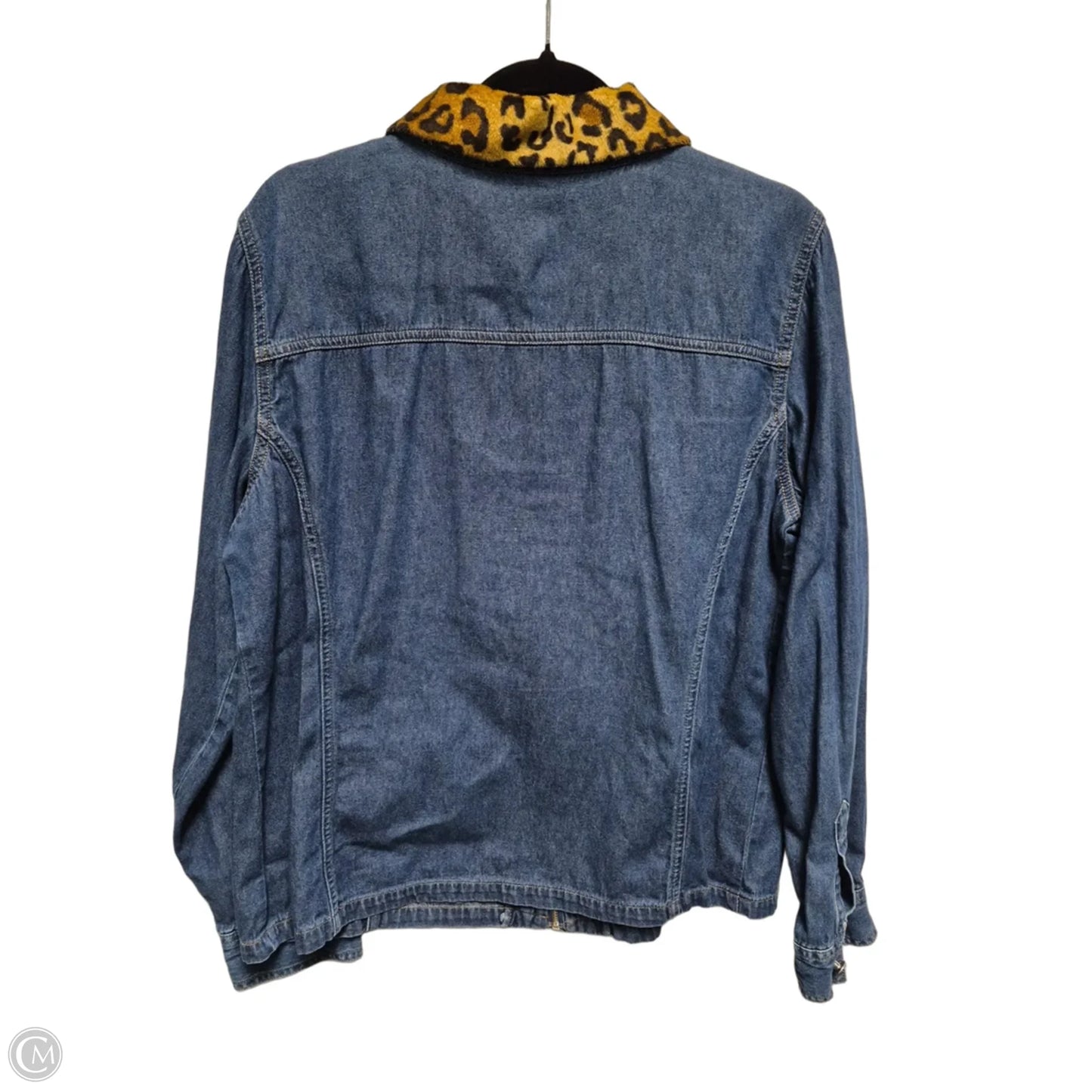 Jacket Denim By Gloria Vanderbilt In Blue Denim, Size: L