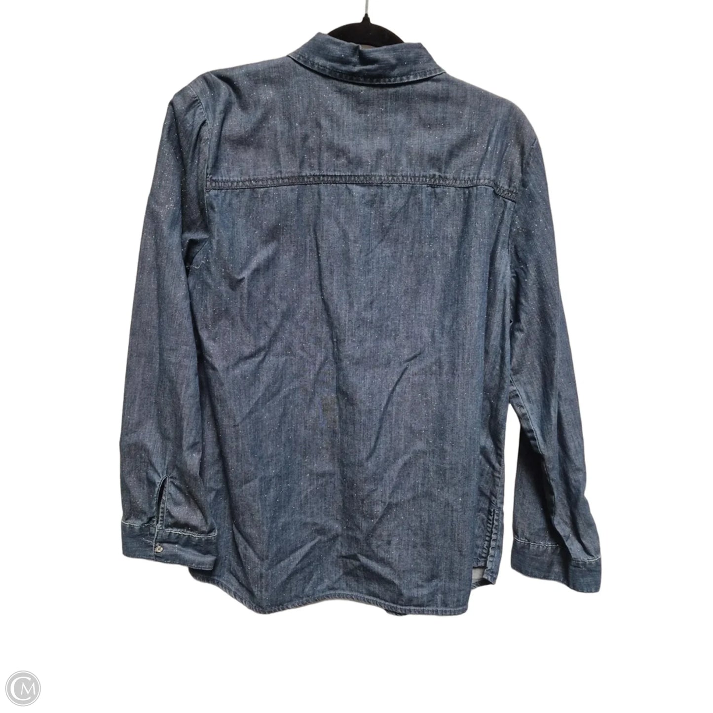 Jacket Denim By Chicos In Blue Denim, Size: M