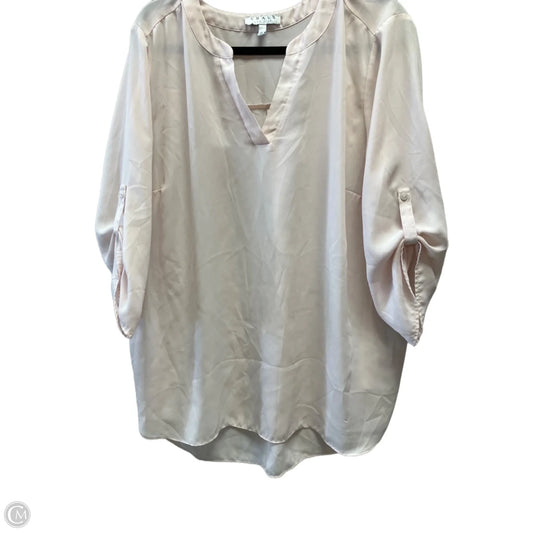 Blouse 3/4 Sleeve By Chaus In Pink, Size: 2x