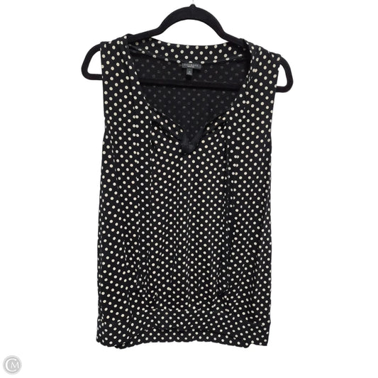 Blouse Sleeveless By Talbots In Polkadot Pattern, Size: M
