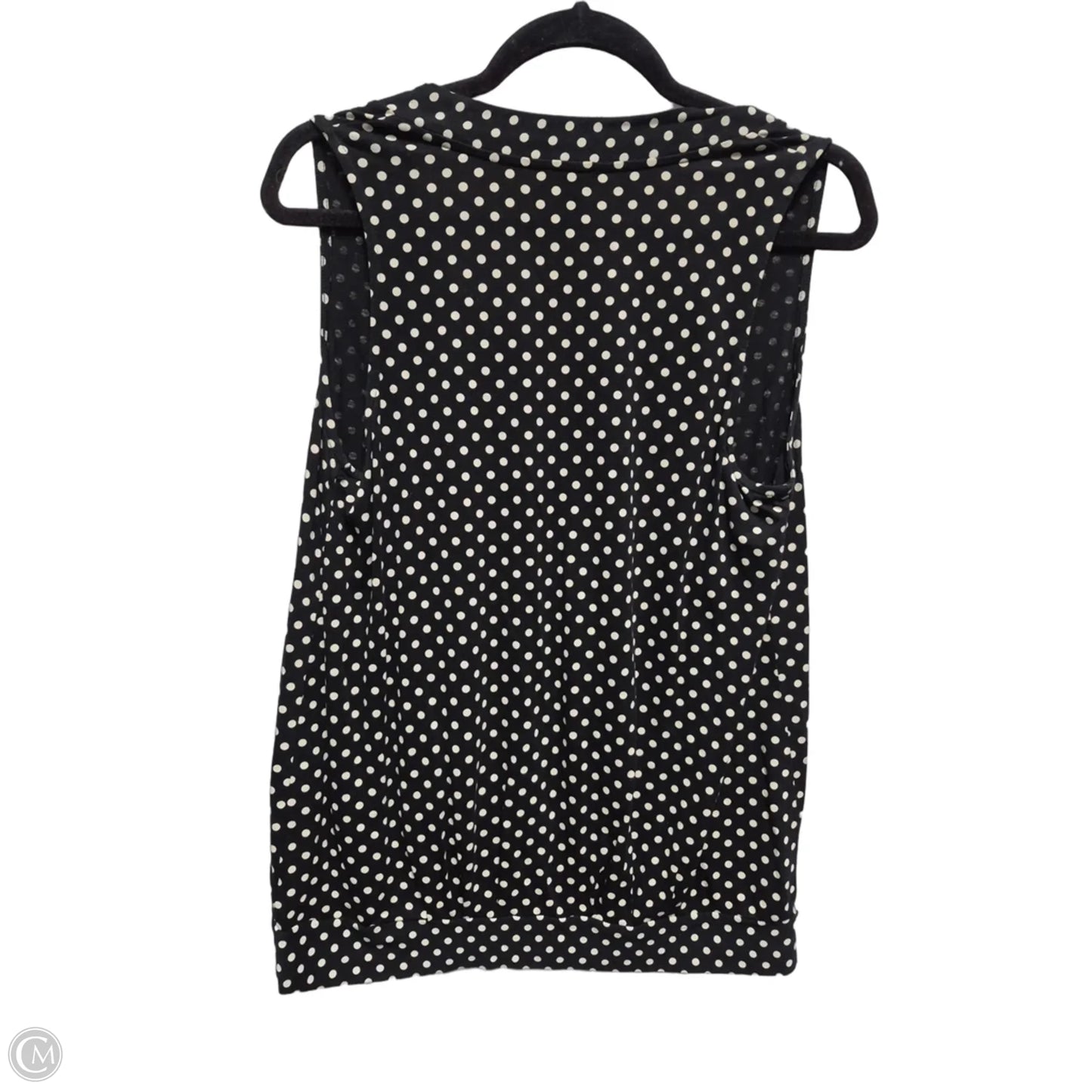 Blouse Sleeveless By Talbots In Polkadot Pattern, Size: M