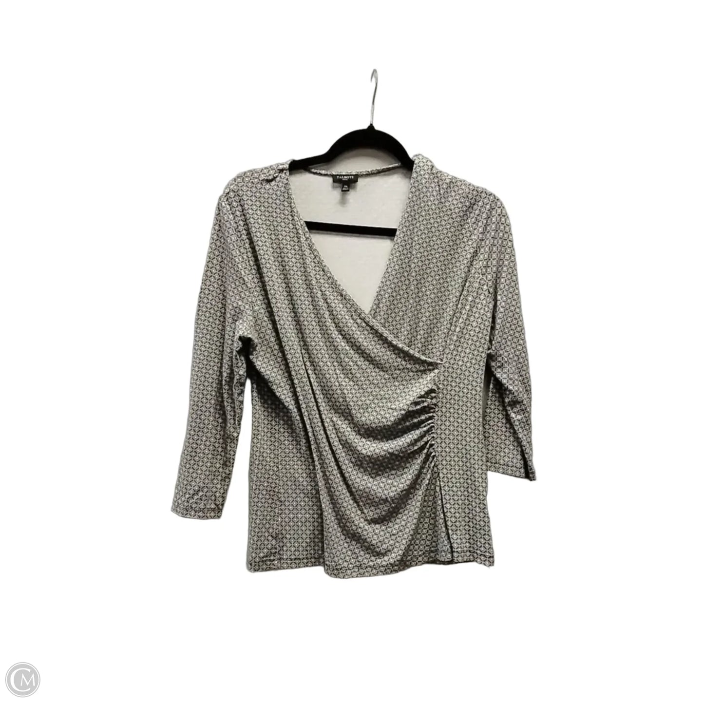 Blouse Long Sleeve By Talbots In Brown, Size: Mp