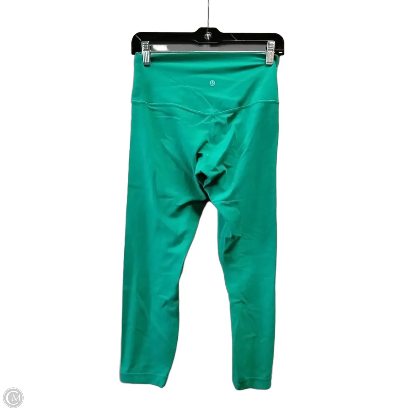 Athletic Top Long Sleeve Collar By Lululemon In Green, Size: 10
