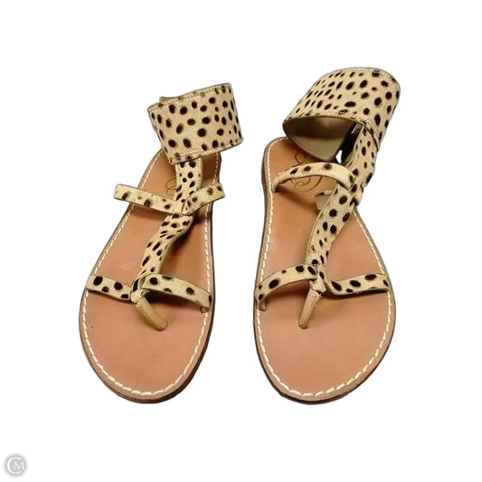 Sandals Flats By Sam Edelman In Animal Print, Size: 7