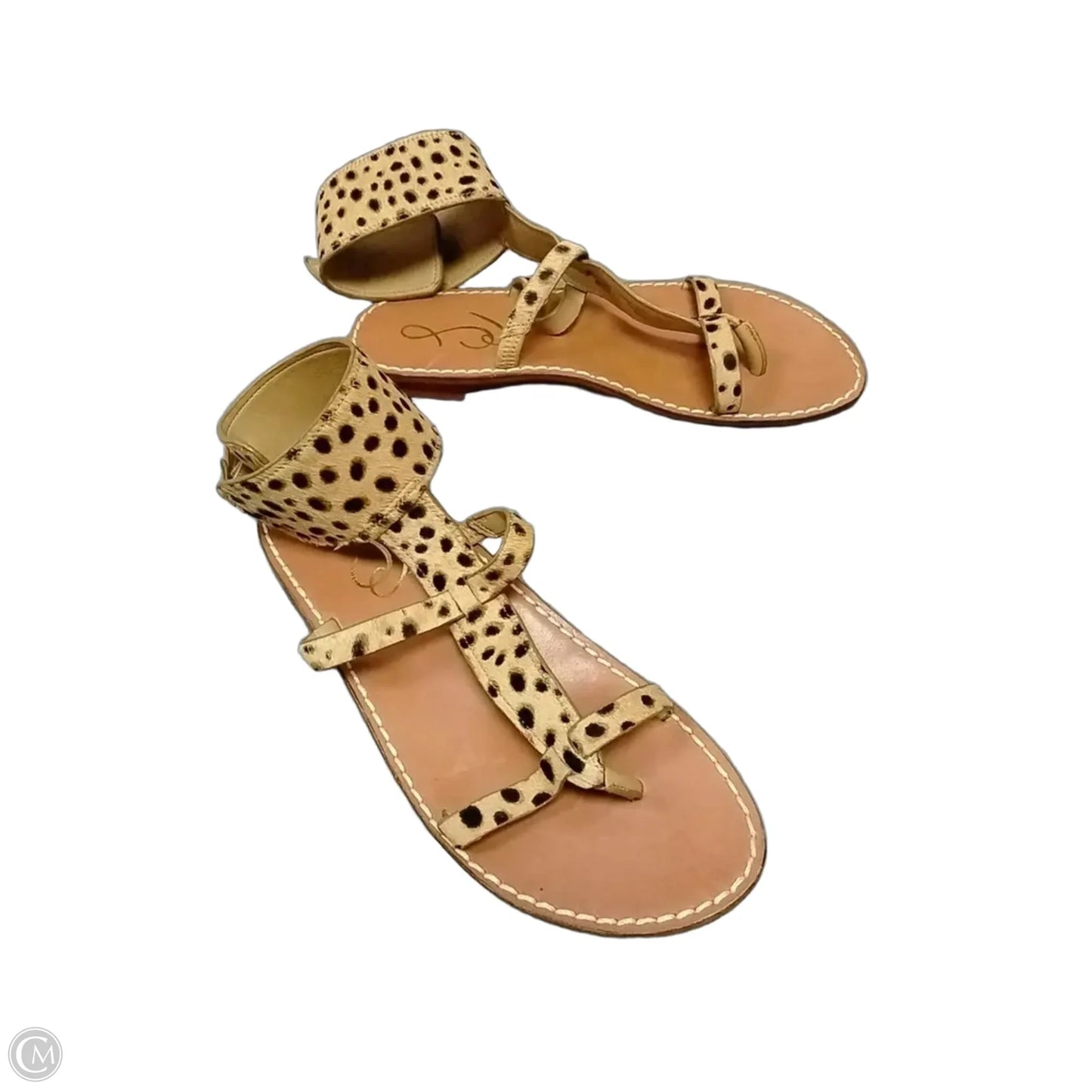 Sandals Flats By Sam Edelman In Animal Print, Size: 7