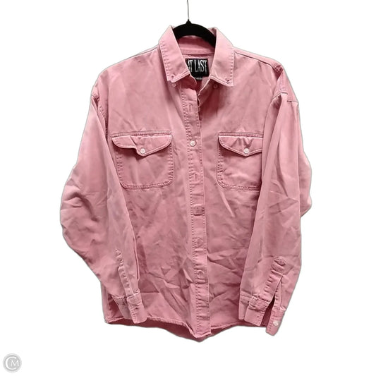 Jacket Denim By At Last In Pink, Size: S