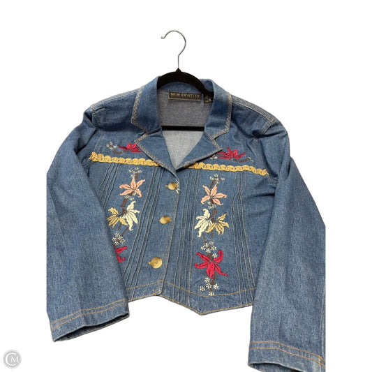 Jacket Denim By Clothes Mentor In Blue Denim, Size: M