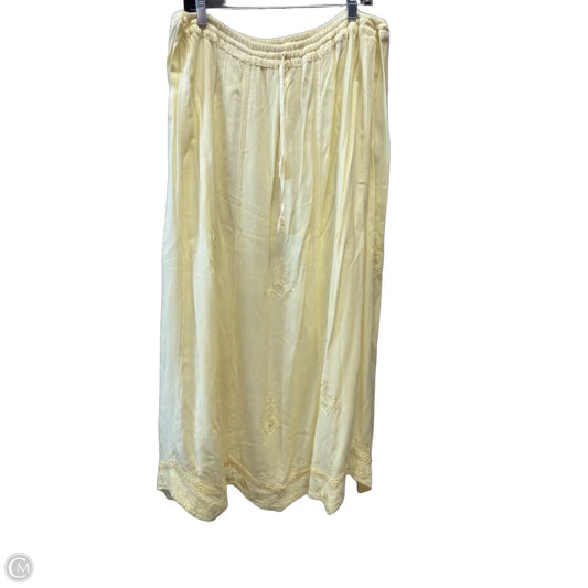 Skirt Maxi By Clothes Mentor In Yellow, Size: 14