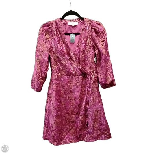 Dress Casual Short By Loft In Pink, Size: 0