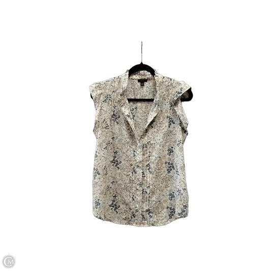 Blouse Sleeveless By Ann Taylor In Floral Print, Size: M