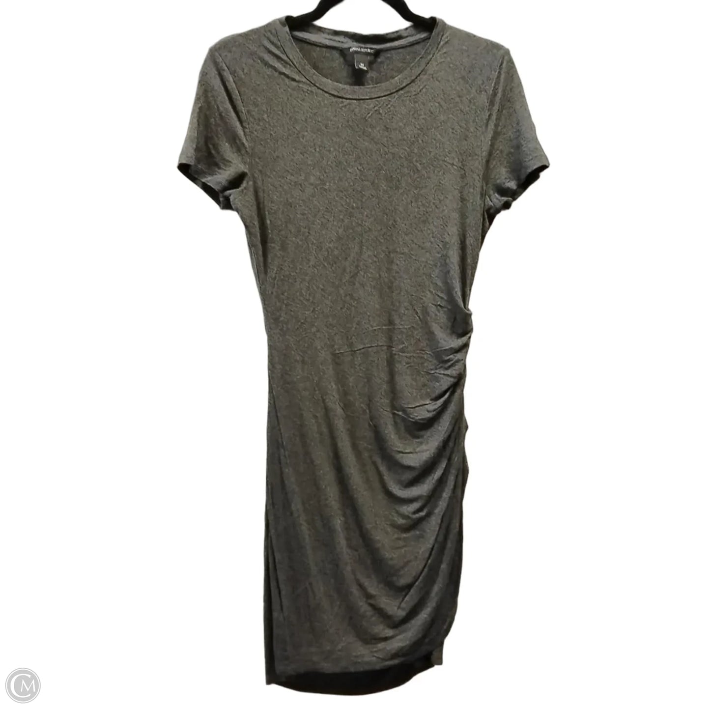 Dress Casual Midi By Banana Republic In Grey, Size: M