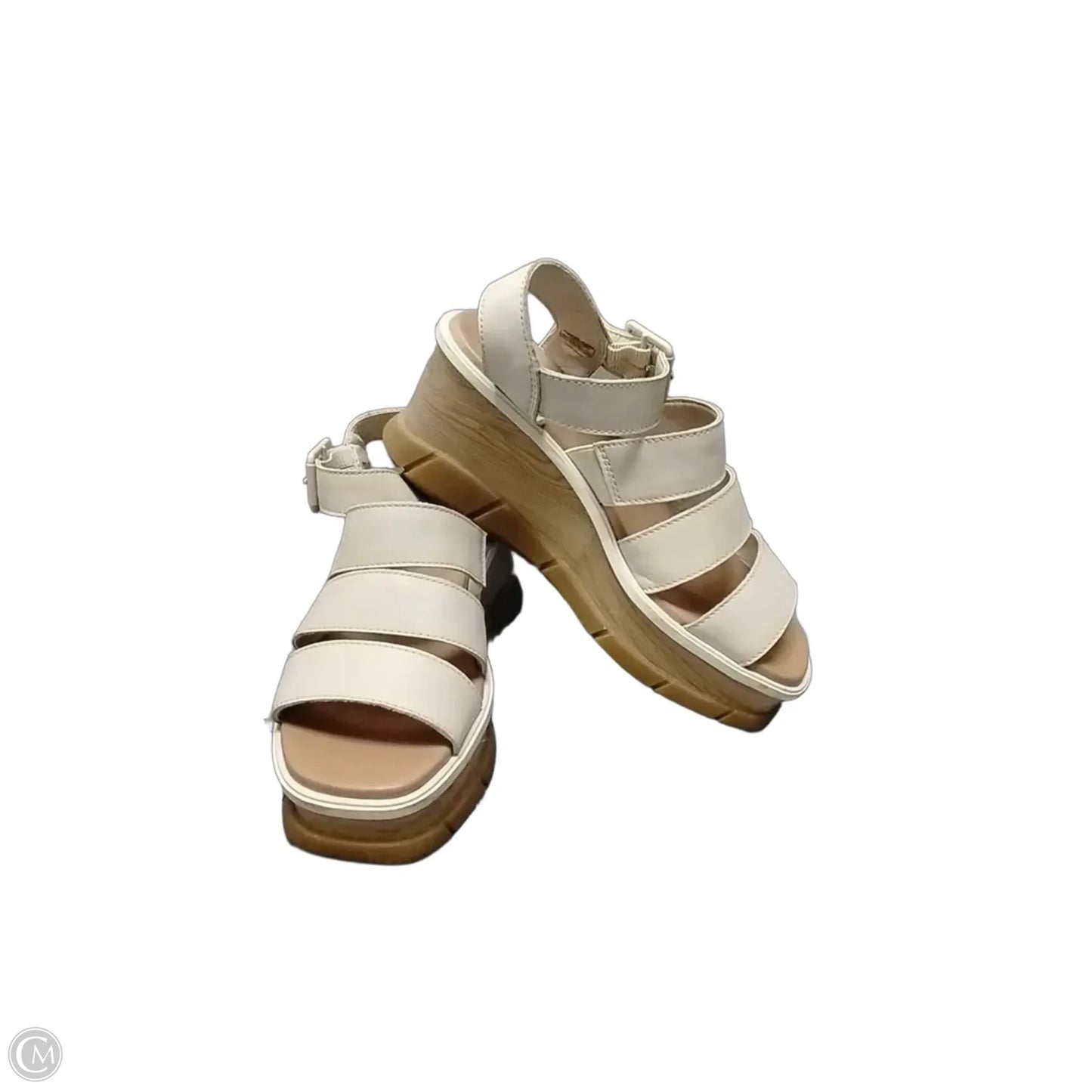 Sandals Heels Platform By Sorel In Beige, Size: 6.5