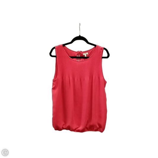 Blouse Sleeveless By Max Studio In Red, Size: L