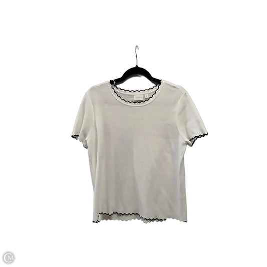 Top Short Sleeve By Cyrus In White, Size: L