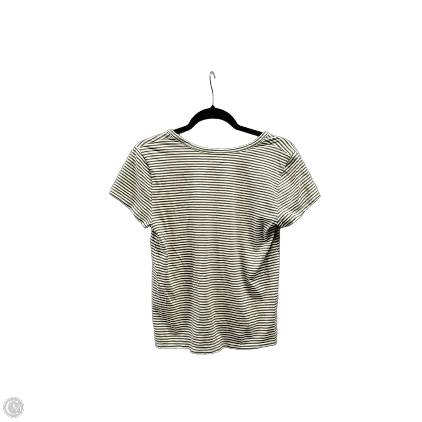 Top Short Sleeve By Loft In Striped Pattern, Size: S