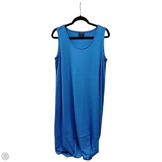 Dress Casual Midi By J. Jill In Blue, Size: Lp