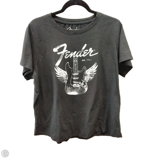 Top Short Sleeve By Clothes Mentor In Black, Size: Xl