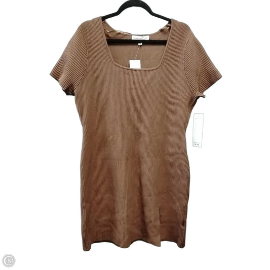 Dress Casual Short By Madden Girl In Brown, Size: 1x
