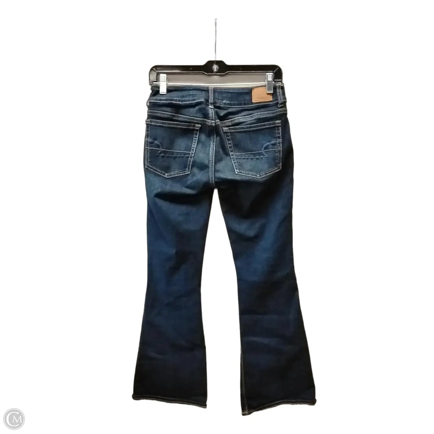 Jeans Straight By American Eagle In Blue Denim, Size: 6