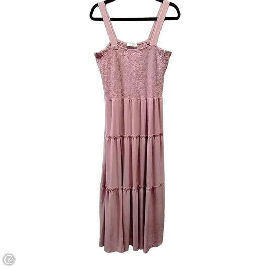Dress Casual Maxi By Zenana In Pink, Size: Xl